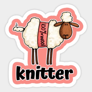 Knitter Sticker